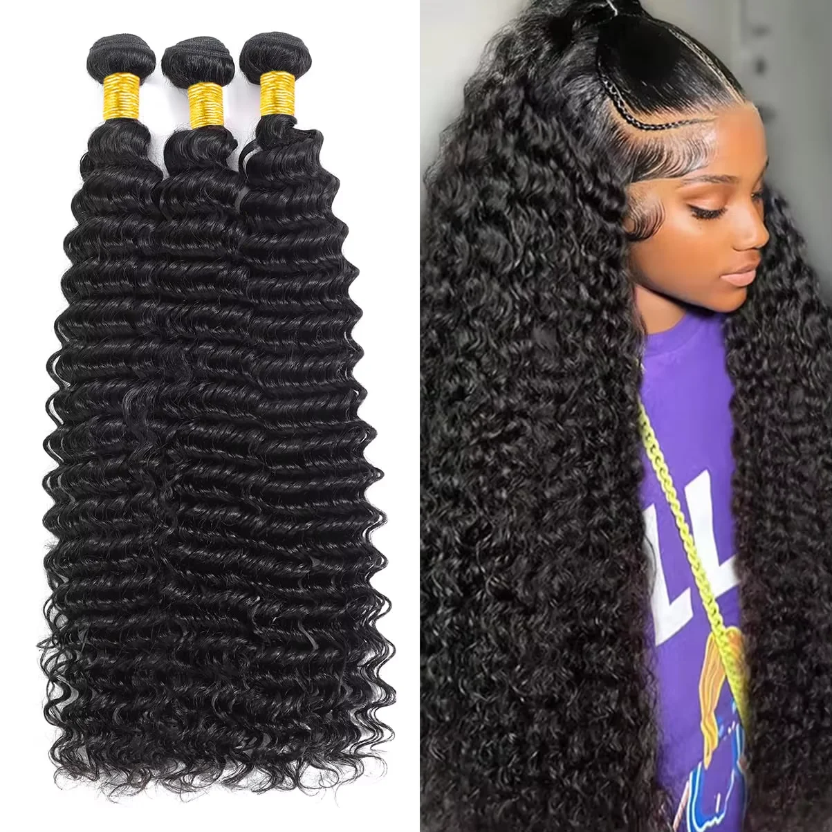 Sewing Technology - Deep Wave Burmese Human Hair Bundles