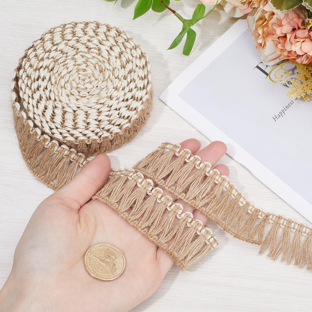 5 Meters Burlap Fringe Tassel  - Sewing Kit recension och pris
