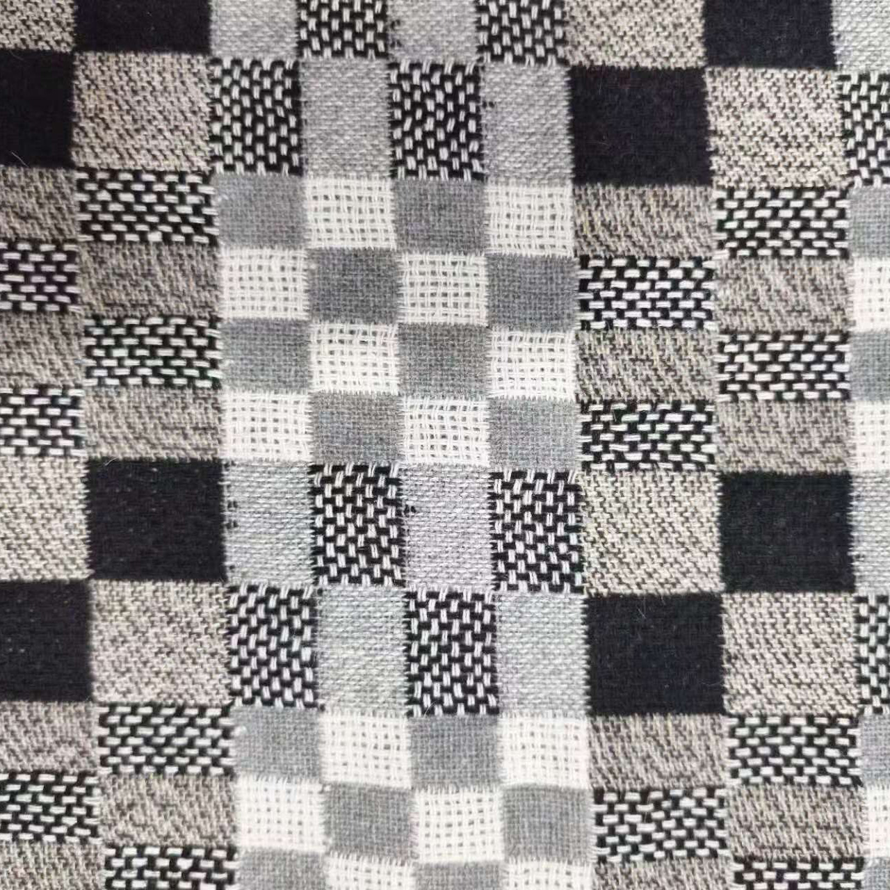 Grid Tweed Wool Fabric，for Fal - Sewing Tweed Fabric recension och pris