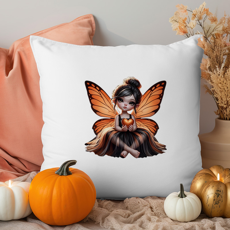 Cute Butterfly Elf Girl Iron O - Iron On Patch recension och pris
