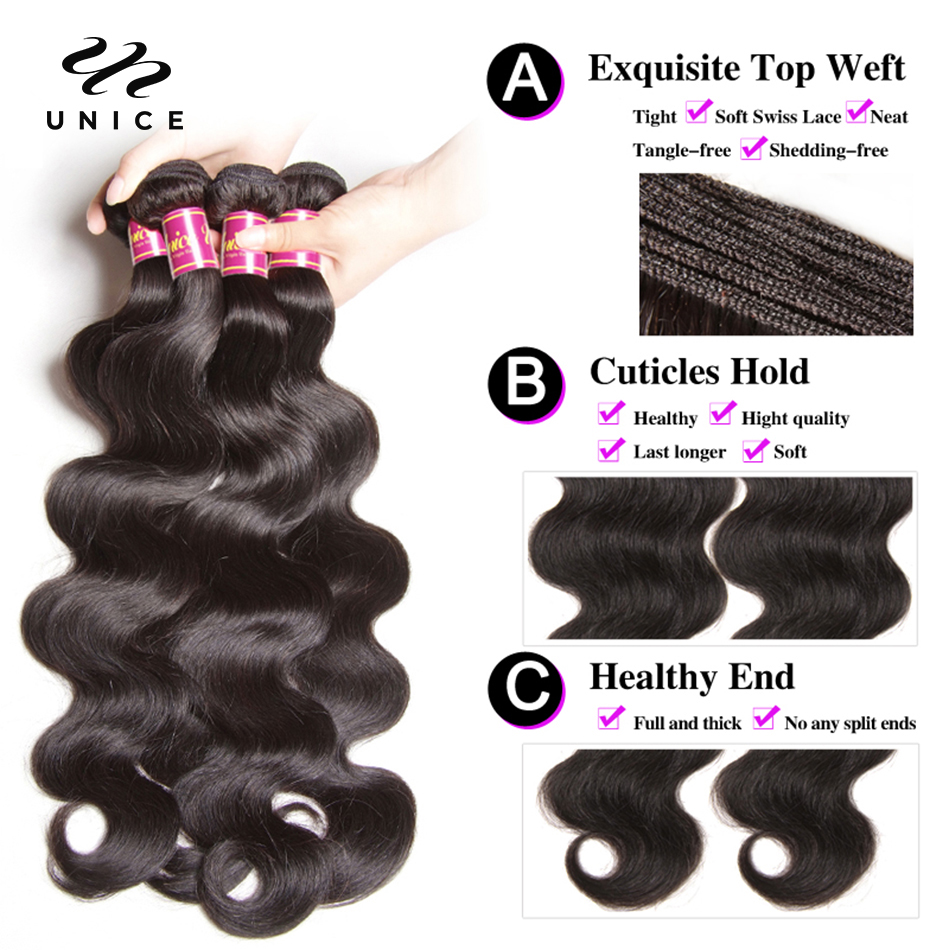 UNice Body Wave Bundles Natura - Sewing Technology recension och pris