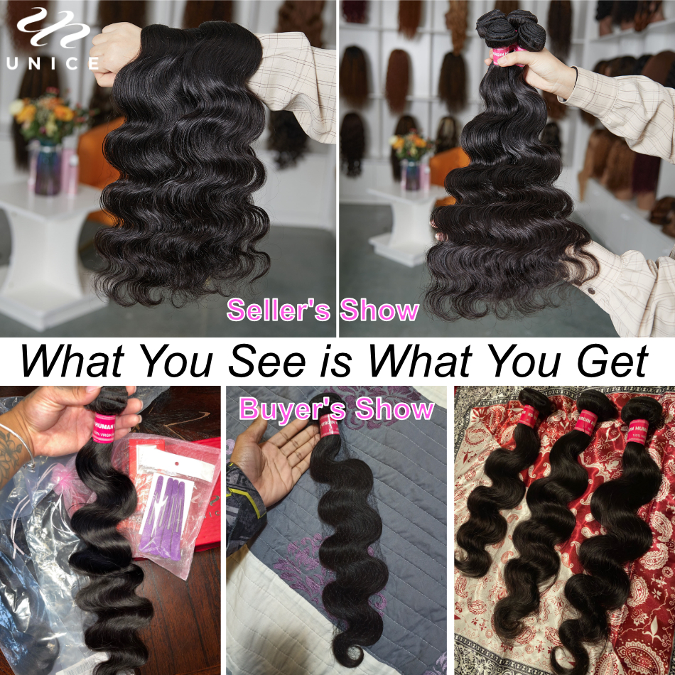 UNice Body Wave Bundles Natura - Sewing Technology recension och pris