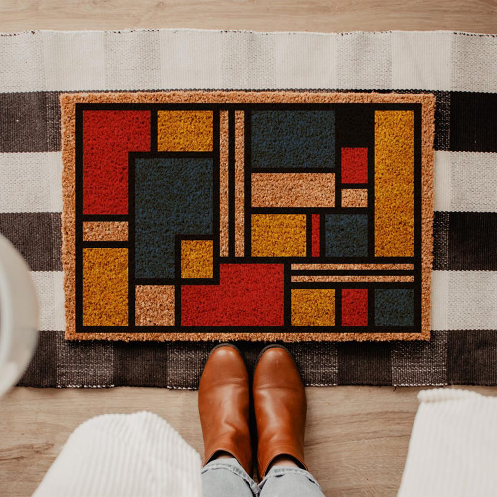 Mid Century Modern Doormat Bau - Century Textile & Sewing Supply Avenue C North Saskatoon Sk recension och pris