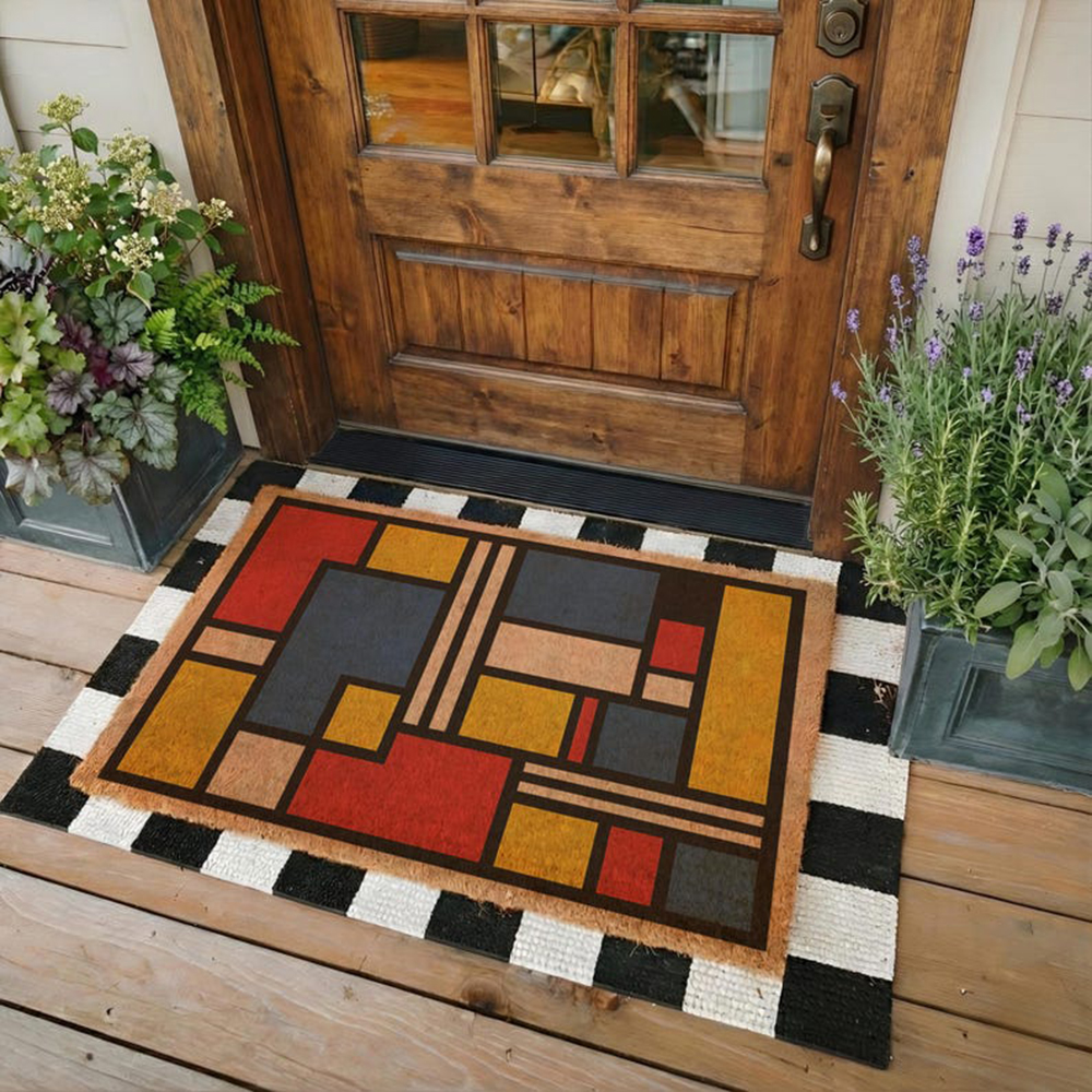 Mid Century Modern Doormat Bau - Century Textile & Sewing Supply Avenue C North Saskatoon Sk recension och pris