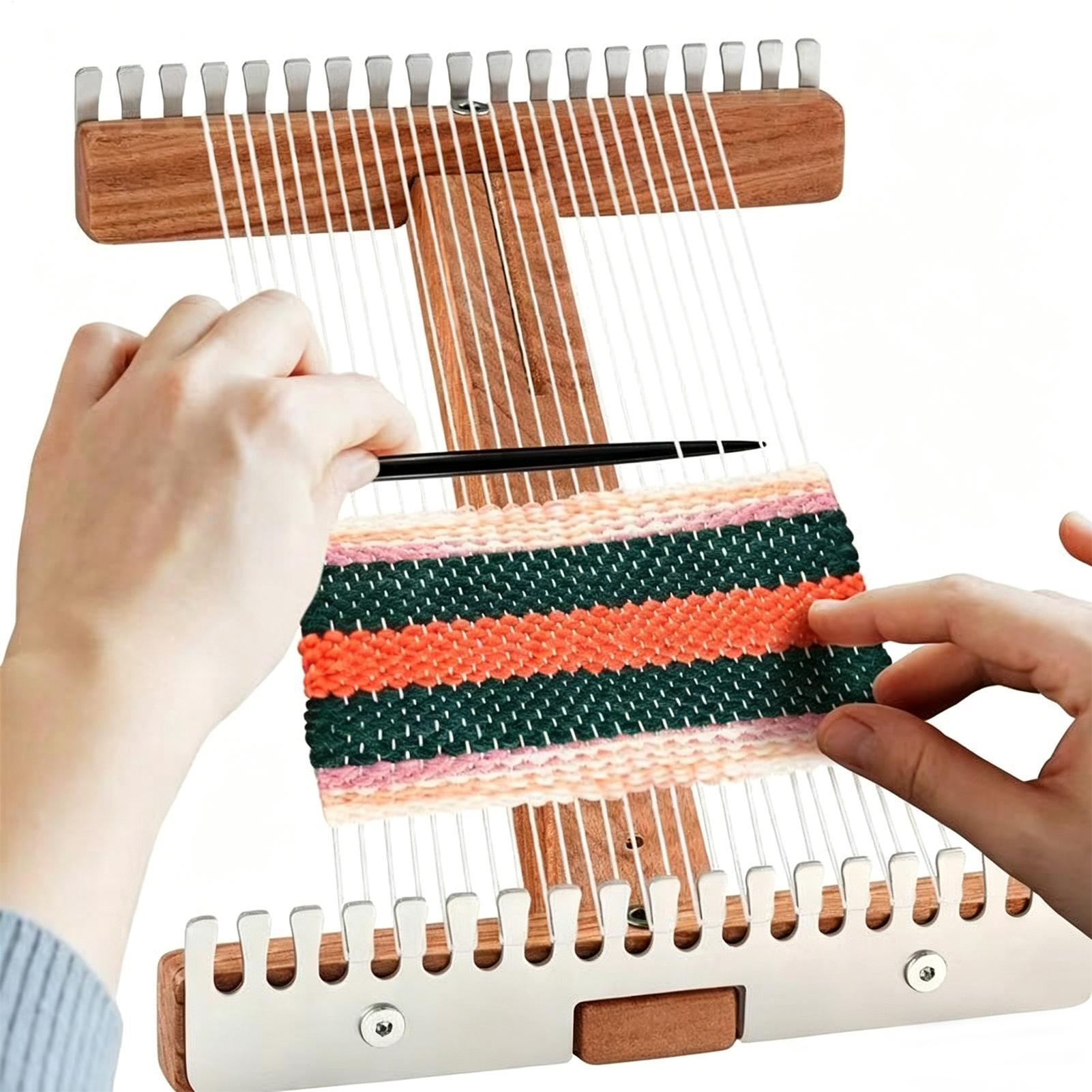 Weaving Loom Adjustable Wooden - Sewing Gathering recension och pris