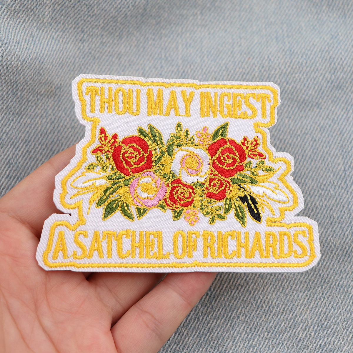 Funny Badge Quotes Cartoon Ani - Iron On Patch recension och pris