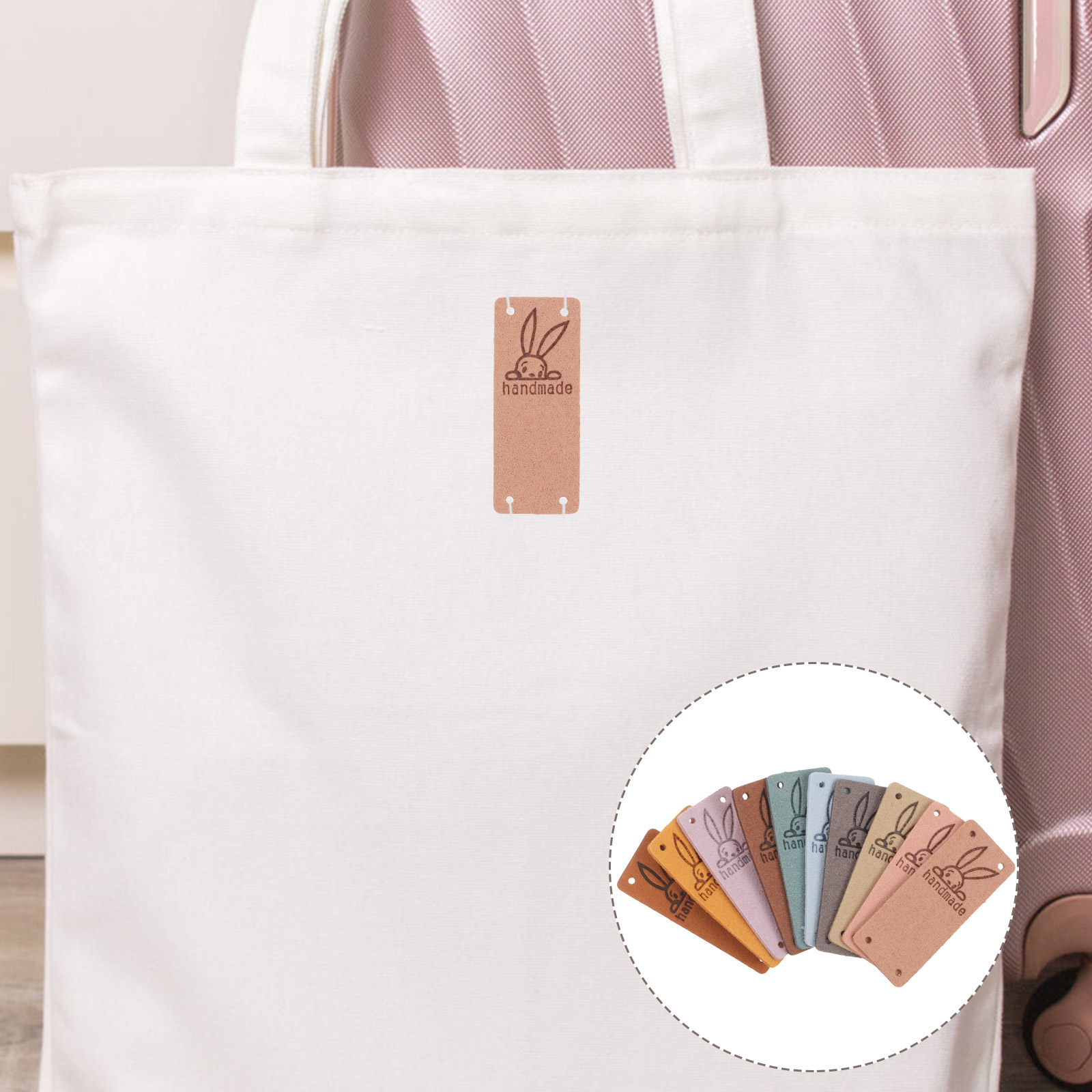 50Pcs Premium Suede Sewing Lab - Sewing Label recension och pris