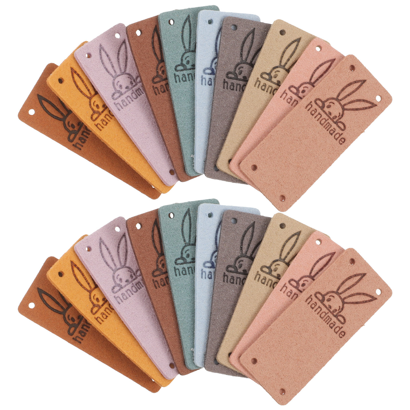 50Pcs Premium Suede Sewing Lab - Sewing Label recension och pris
