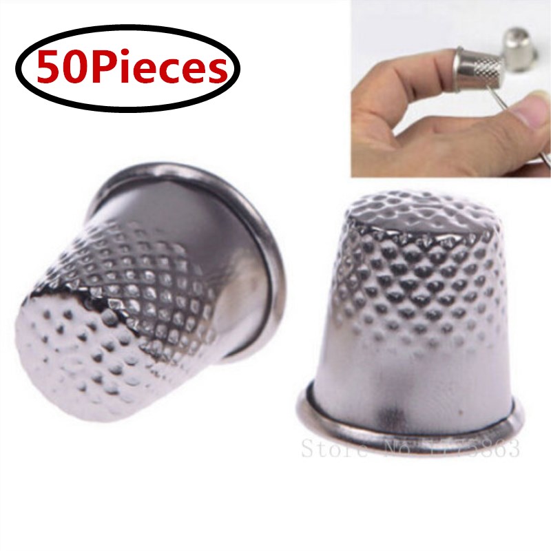50pcs 18mm Finger Thimbles Met - Sewing Thimble Metal recension och pris