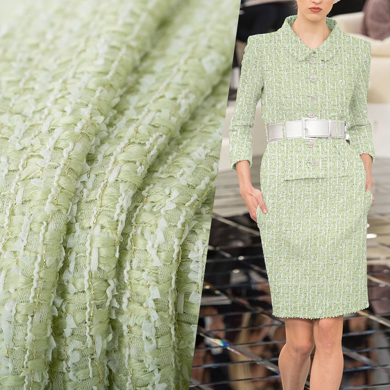 Redraspberry Italy Light Green - Sewing Tweed Fabric recension och pris