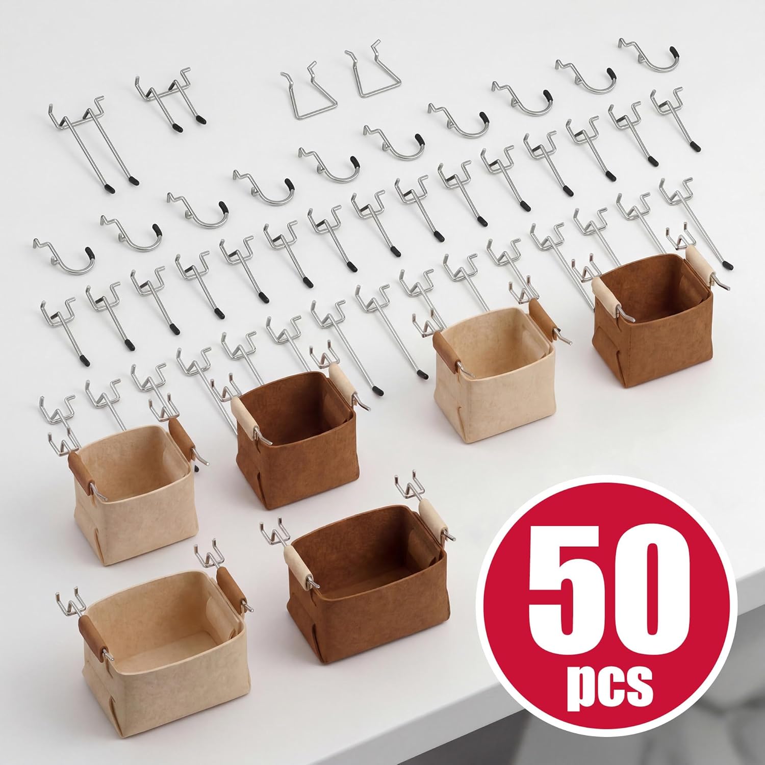 4 Pack Metal Pegboard Organize - Sewing Production recension och pris