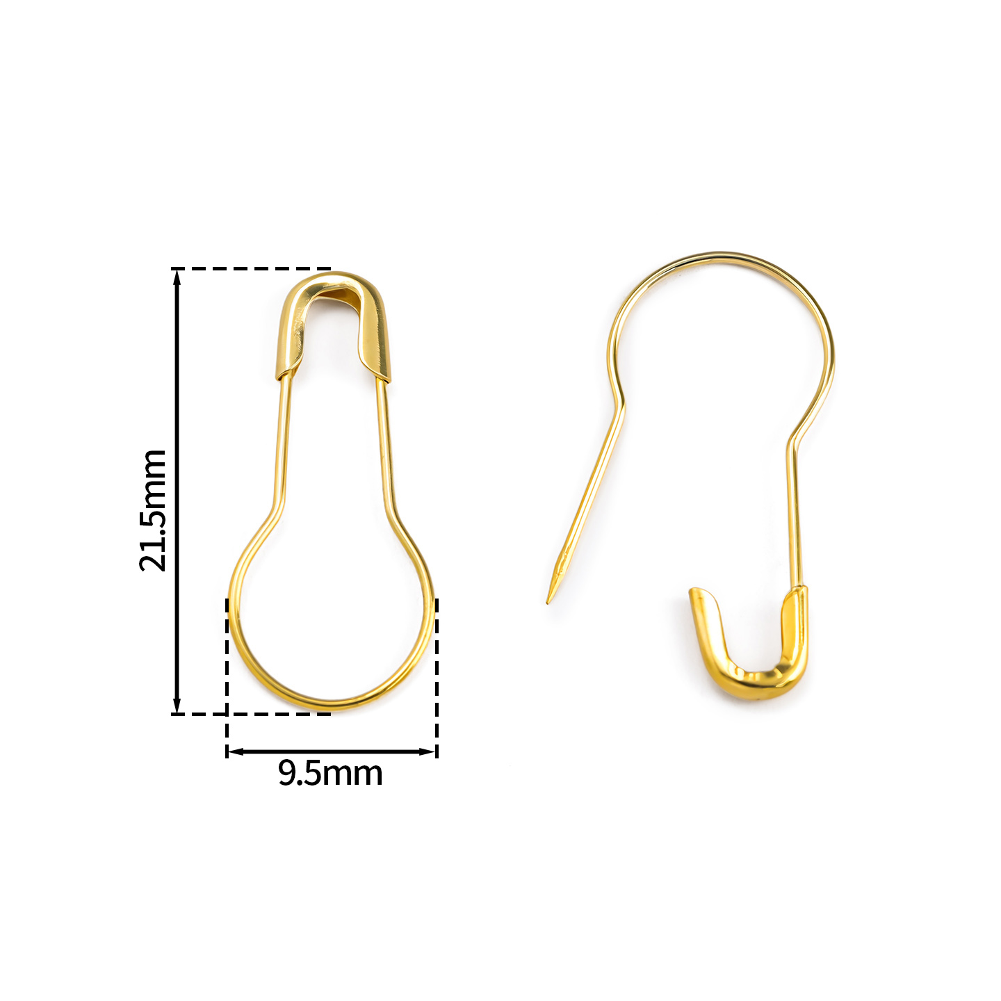 100Pcs/Lot Metal Gourd Safety  - Sewing Production recension och pris