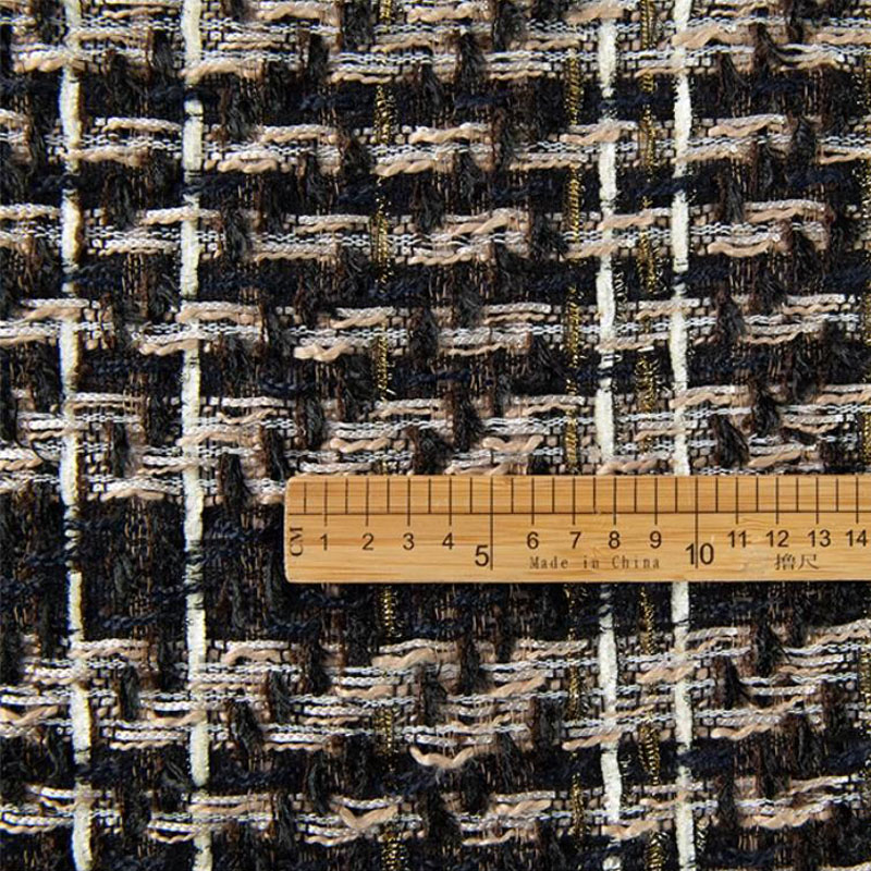 50x145cm Black And White Yarn- - Sewing Tweed Fabric recension och pris