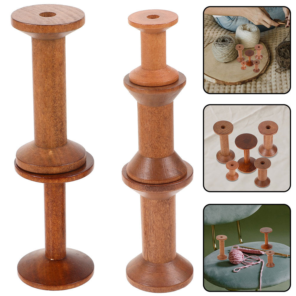 7Pcs Wooden Spindles for Sewin - Sewing Kit recension och pris