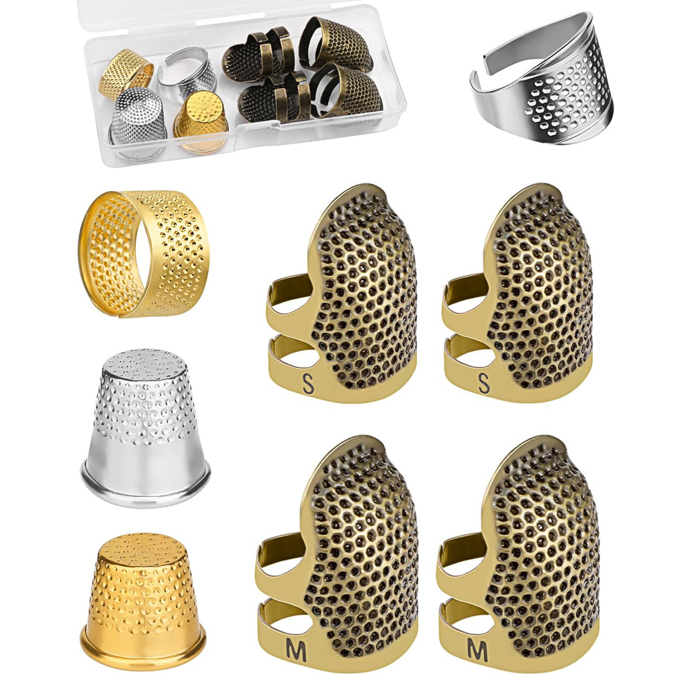 8PCS Sewing Thimble Kit for Ha - Sewing Thimble Metal recension och pris