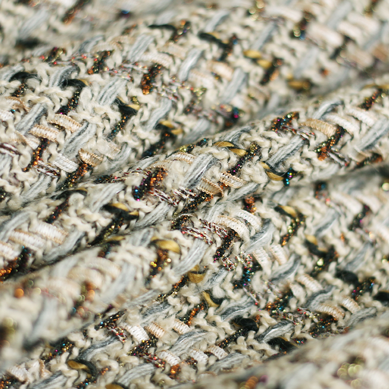 Redraspberry Khaki grey color  - Sewing Tweed Fabric recension och pris
