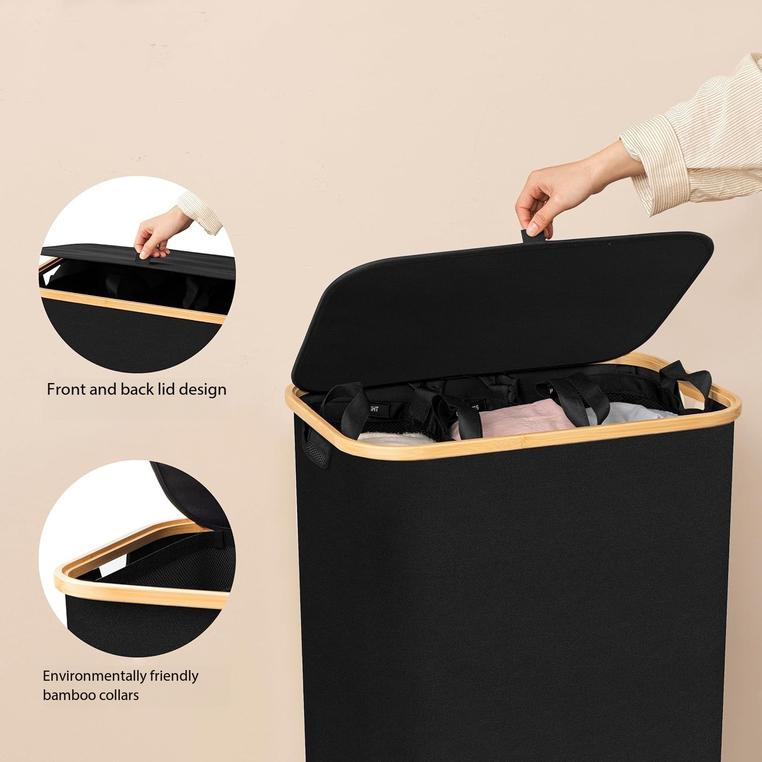Foldable Bamboo Dirty Clothes  - Sewing Label recension och pris