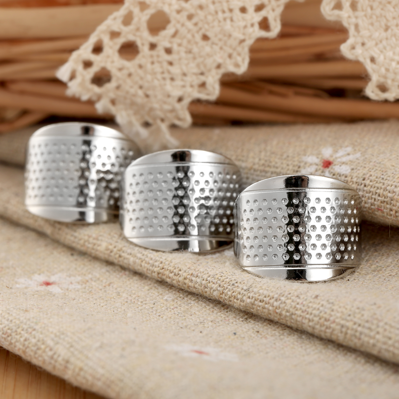 3Pcs/lot Sewing Thimbles Ring  - Sewing Thimble Metal recension och pris