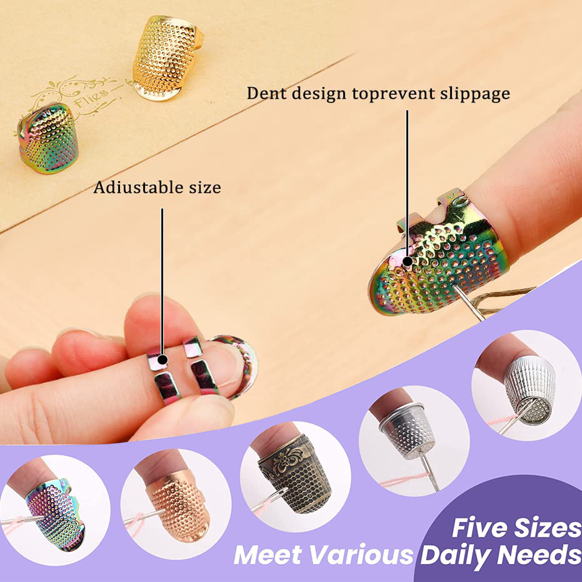 Hand-Working Sewing Thimble Me - Sewing Thimble Metal recension och pris