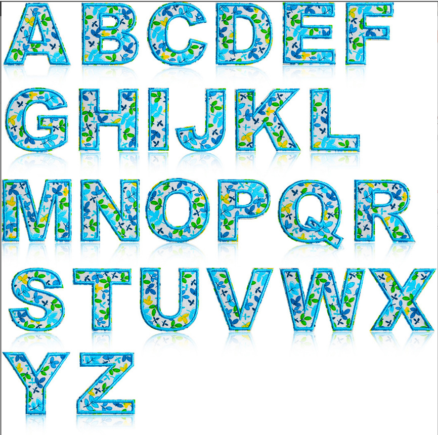 10 Pcs Blue Color Number Alpha - Sewing Id recension och pris