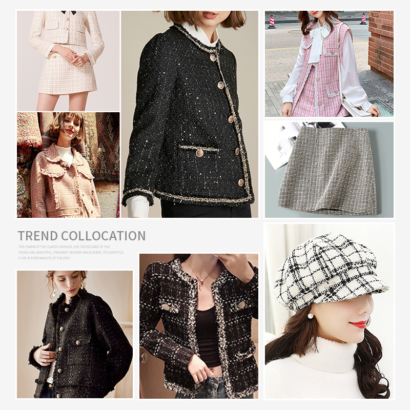 Woolen Tweed Small Fragrant Wi - Sewing Tweed Fabric recension och pris