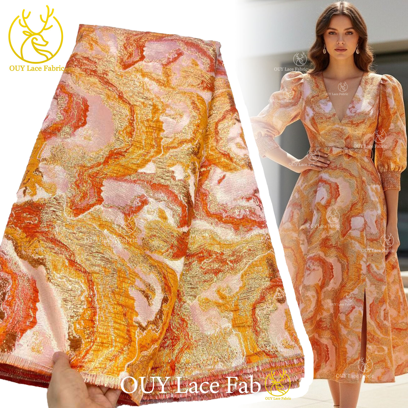 Fashion Brocade Jacquard Lace  - Sewing Gathering recension och pris