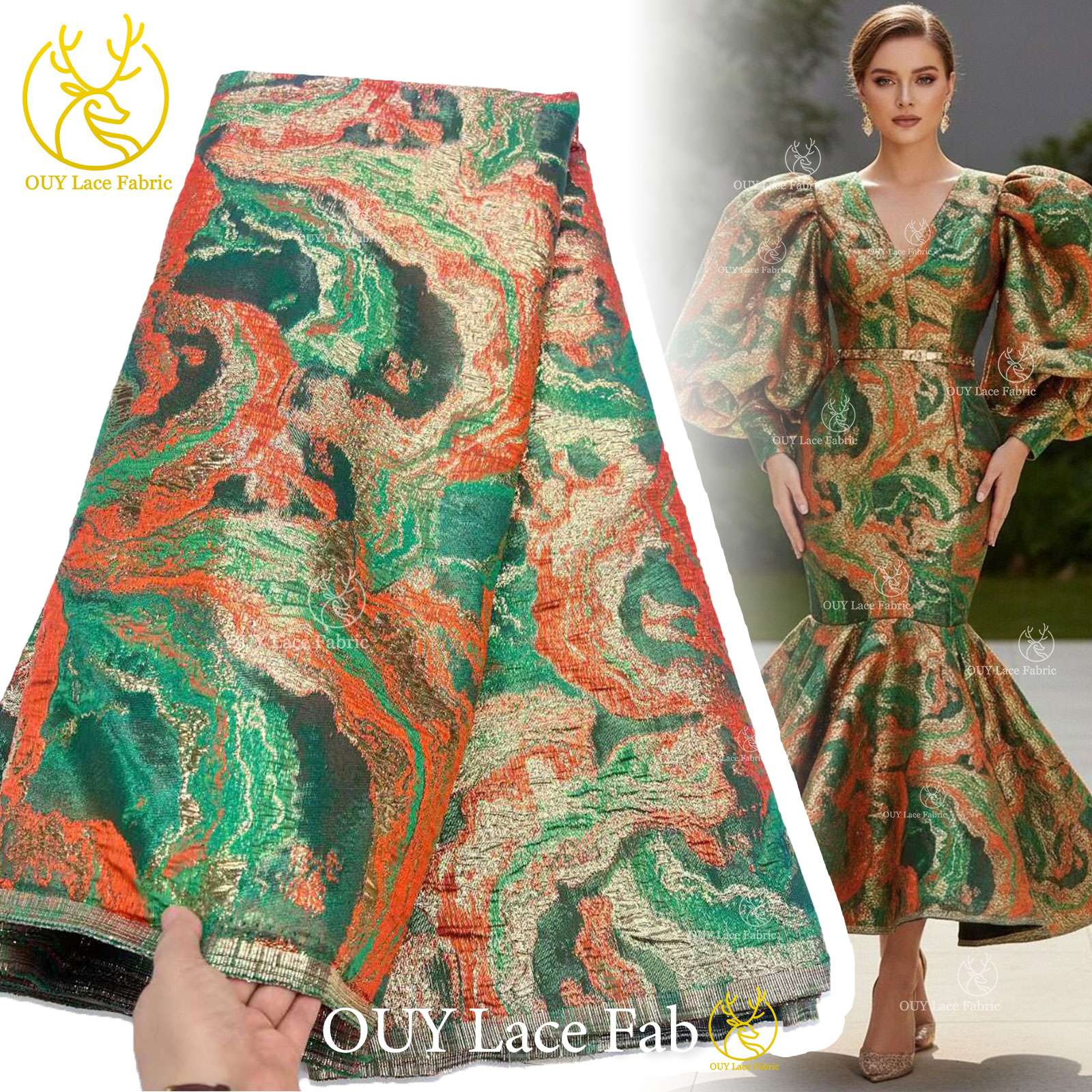 Fashion Brocade Jacquard Lace  - Sewing Gathering recension och pris