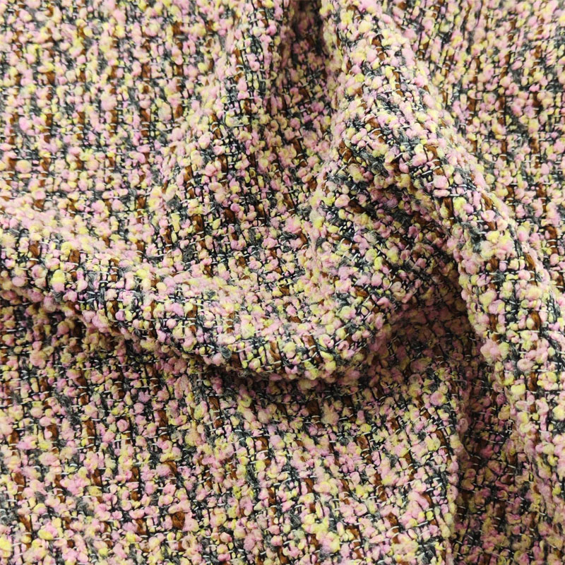 Pink Color Terry Yarn-Dyed Bra - Sewing Tweed Fabric recension och pris