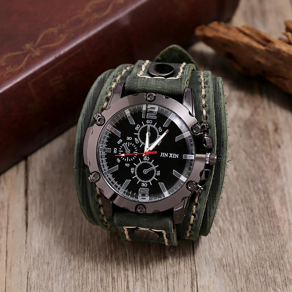 Retro Mens Quartz Watch Round  - Sewing Technology recension och pris