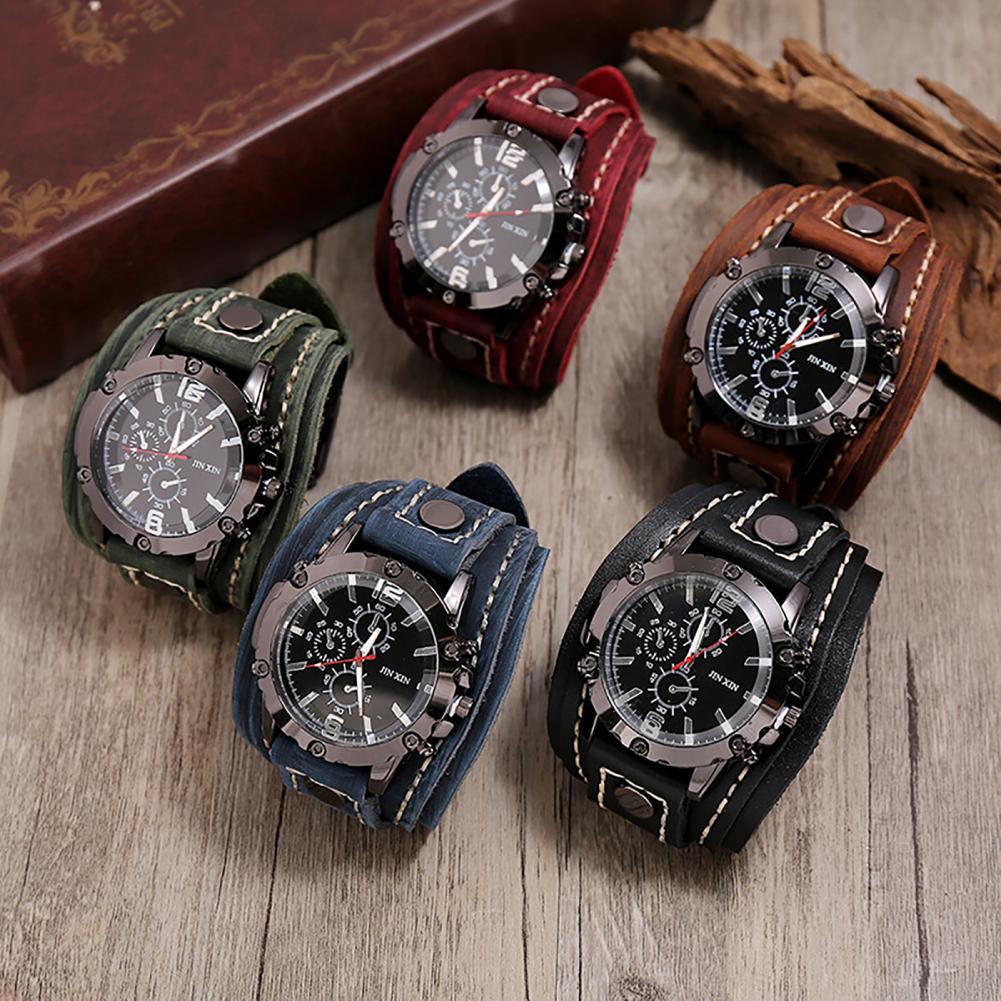 Retro Mens Quartz Watch Round  - Sewing Technology recension och pris