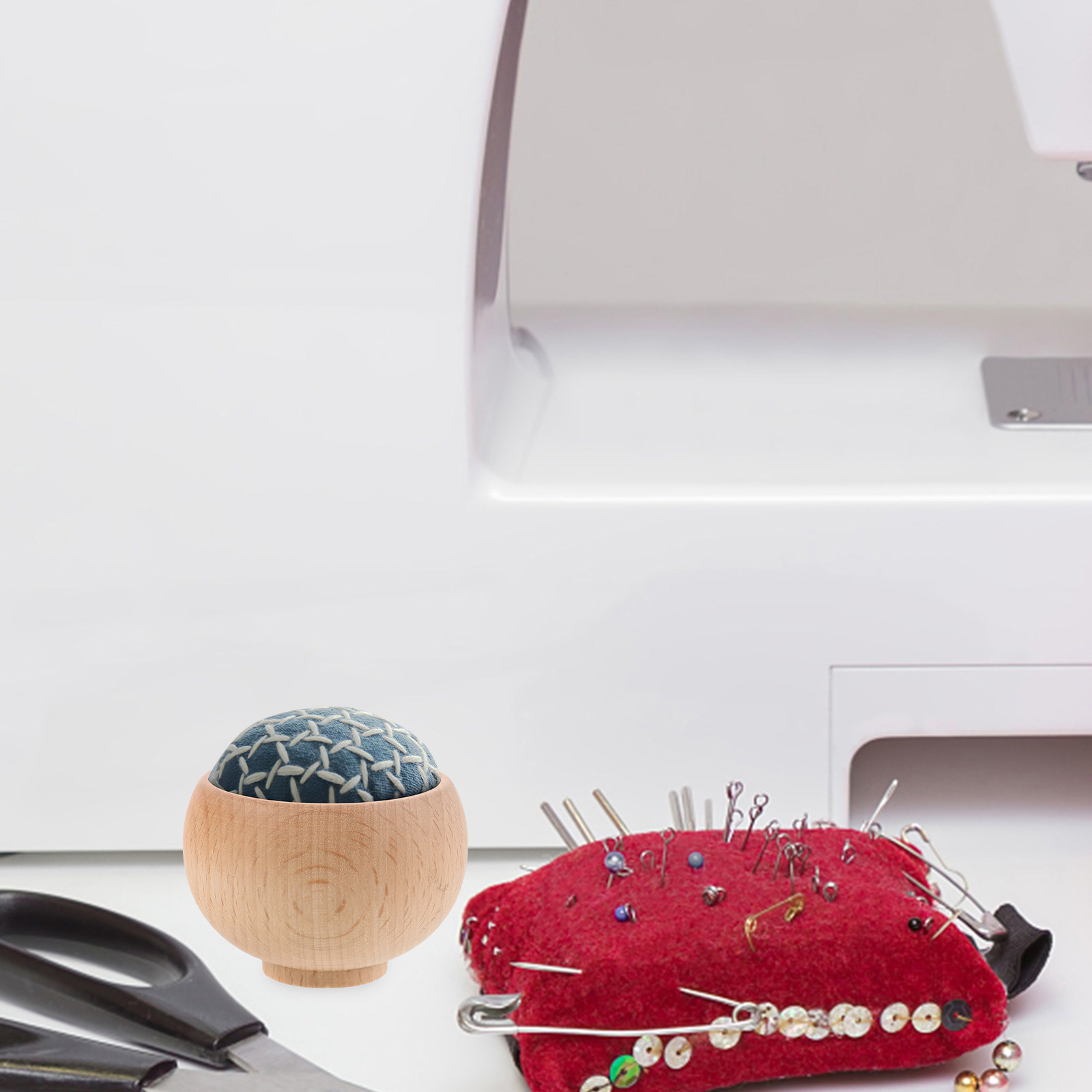 4Pcs Reusable Wooden Pincushio - Sewing Pin Cushion recension och pris