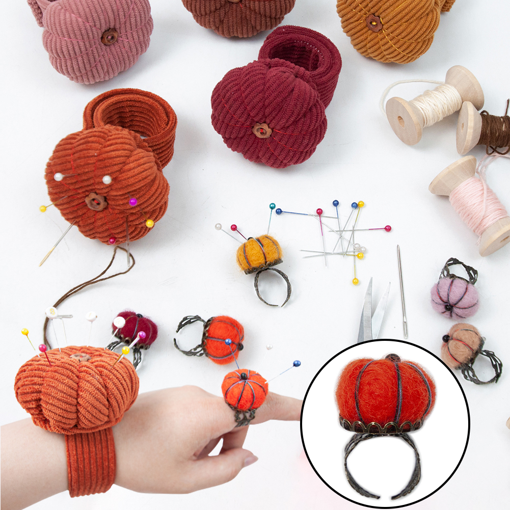 Pumpkins Wrist Pin Cushion Set - Sewing Pin Cushion recension och pris