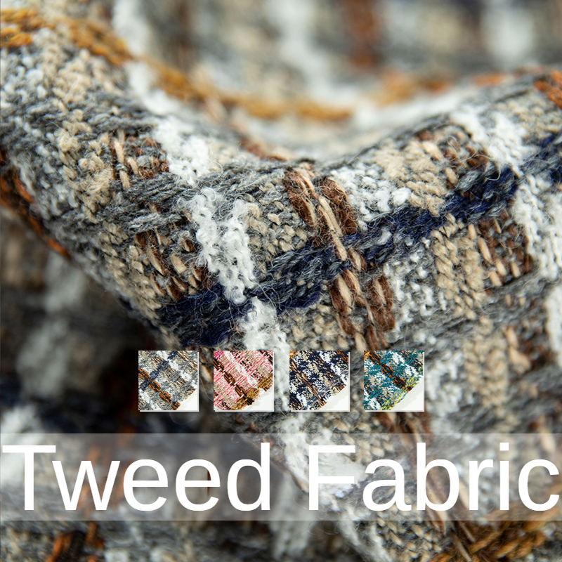 Plaid Tweed Fabric  By The Met - Sewing Tweed Fabric recension och pris
