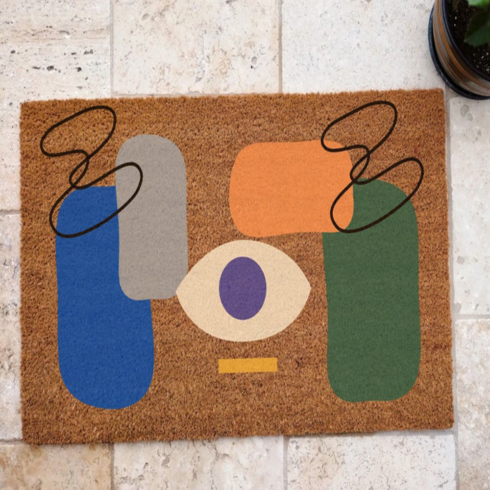 Abstract Coir Doormat Mid Cent - Century Textile & Sewing Supply Avenue C North Saskatoon Sk recension och pris