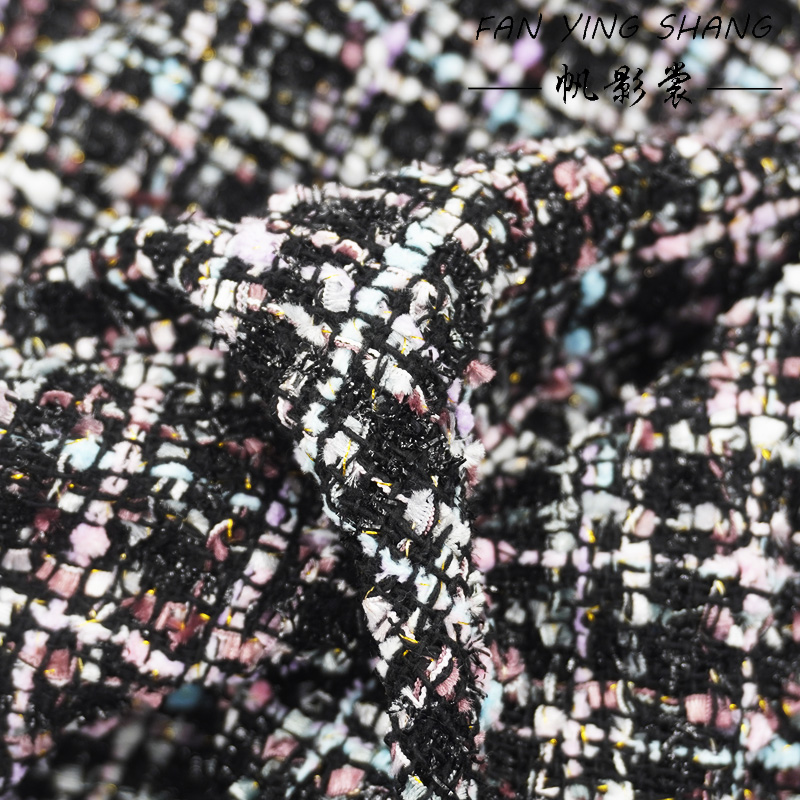 2025 Black Plaid Elegance Twee - Sewing Tweed Fabric recension och pris